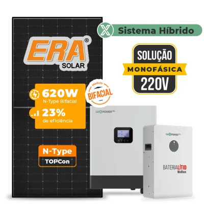 Gerador de Energia Solar Off Grid Interativo Luxpower Sem Estrutura - 1
