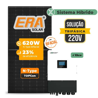 Gerador de Energia Solar Hibrido Luxpower sem Bateria Sem Estrutura - 1