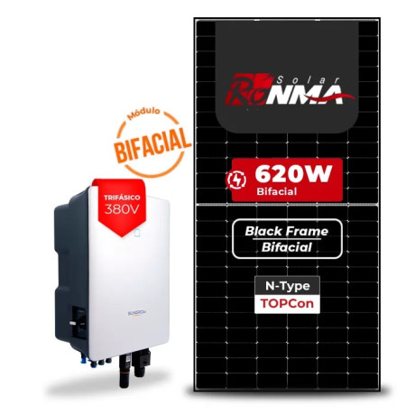 Gerador de Energia Solar On Grid Sungrow Laje Inclinação - 1