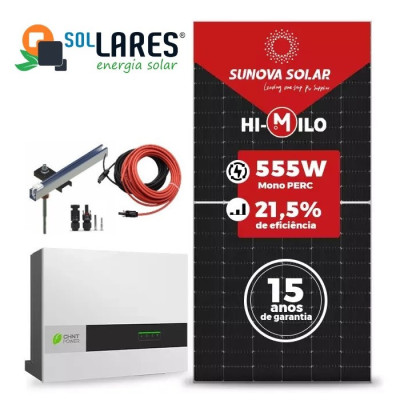 GERADOR SOLAR 2664KW INVERSOR CHINT POWER 220V TRIF 17,76KWP PAINEL 545W - 2