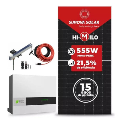 GERADOR SOLAR 2664KW INVERSOR CHINT POWER 220V TRIF 17,76KWP PAINEL 545W - 1