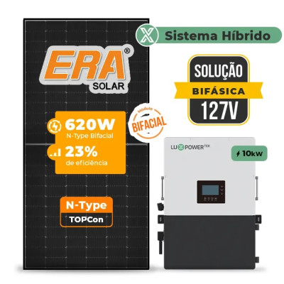 Gerador de Energia Solar Hibrido Luxpower sem Bateria Laje Inclinação - 1