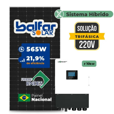 Gerador de Energia Solar Hibrido Luxpower sem Bateria Sem Estrutura - 2