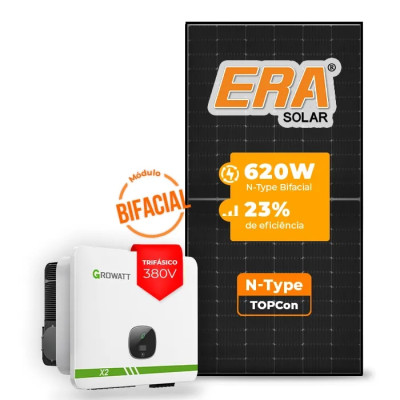 Gerador de Energia Solar On Grid Growatt Sem Estrutura - 1