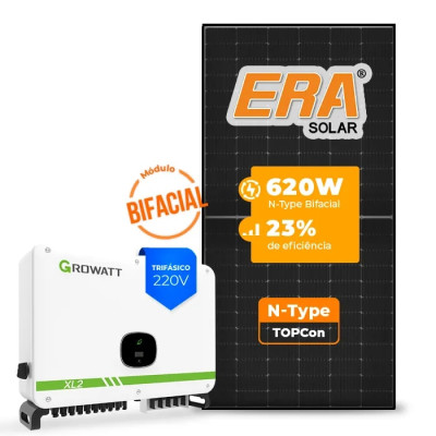 Gerador de Energia Solar On Grid Growatt Telhado Metálico Mini Trilho - 1