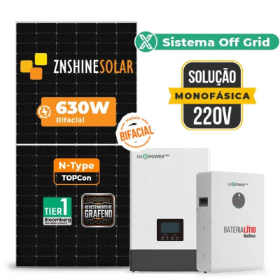 Gerador de Energia Solar Retrofit Luxpower Sem Estrutura - 1