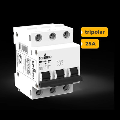 SHB3 GII-C032A DISJUNTOR SOPRANO TRIPOLAR 32A - 1