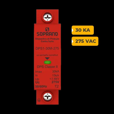 QUADRO CA SOPRANO BIPOLAR 16A COM DPS 30KA 275V - 2