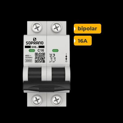 QUADRO CA SOPRANO BIPOLAR 16A COM DPS 30KA 275V - 4