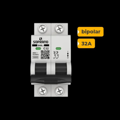 QUADRO CA SOPRANO BIPOLAR 32A COM DPS 30KA 275V - 3