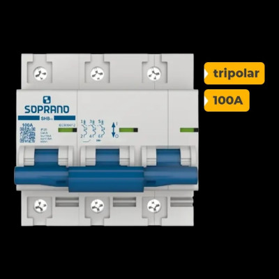 QUADRO CA SOPRANO TRIPOLAR 100A COM DPS 30KA 275V - 2