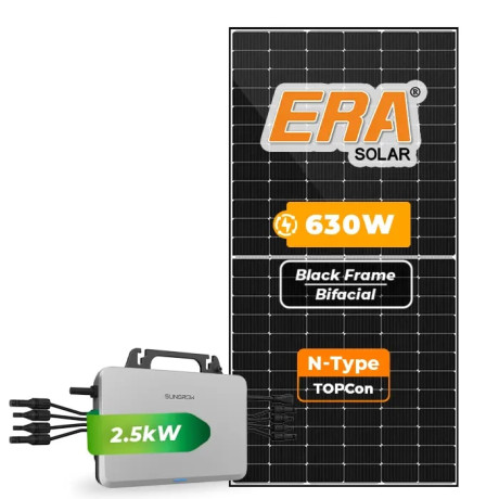 Gerador de Energia Solar Microinversor Sungrow Telhado Metálico Mini Trilho - 1