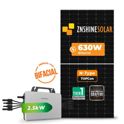 Gerador de Energia Solar Microinversor Sungrow Sem Estrutura - 1