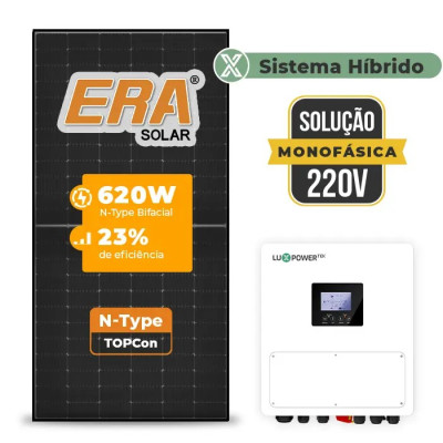 Gerador de Energia Solar Hibrido Luxpower sem Bateria Sem Estrutura - 1