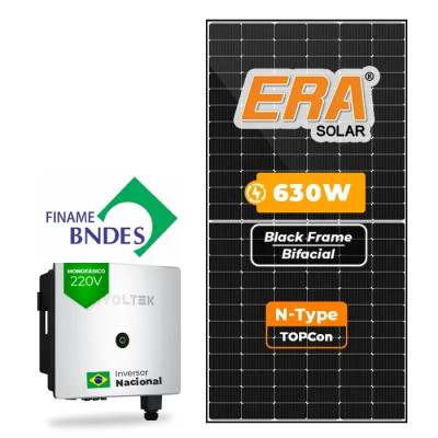 Gerador Solar até 1.512 kWh/mês On Grid Livoltek Finame Telhado Cerâmico Gancho - 1