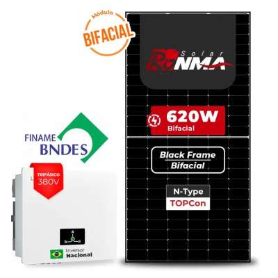 Gerador Solar até 4.464 kWh/mês On Grid Livoltek Finame Laje Inclinação - 1