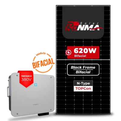 Gerador Solar até 5.208 kWh/mês On Grid Sungrow Telhado Fibro Parafuso Metal - 1