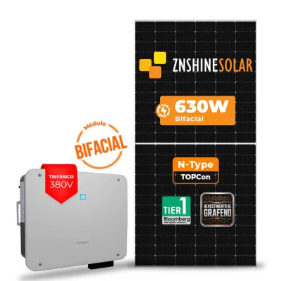 Gerador Solar até 5.292 kWh/mês On Grid Sungrow Telhado Fibro Parafuso Madeira - 1