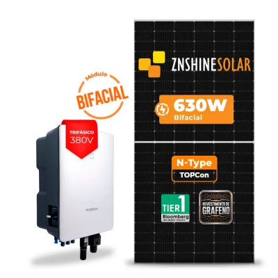 Gerador Solar até 4.914 kWh/mês On Grid Sungrow Solo Mesa 8 Painéis - 1