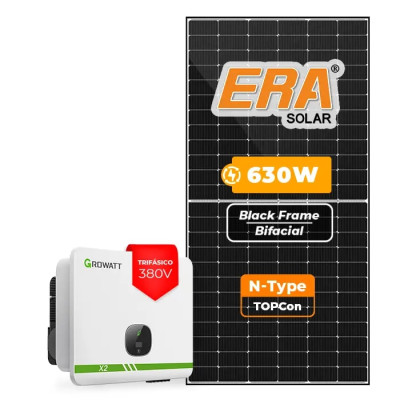 Gerador Solar até 6.048 kWh/mês On Grid Growatt Laje Inclinação - 1