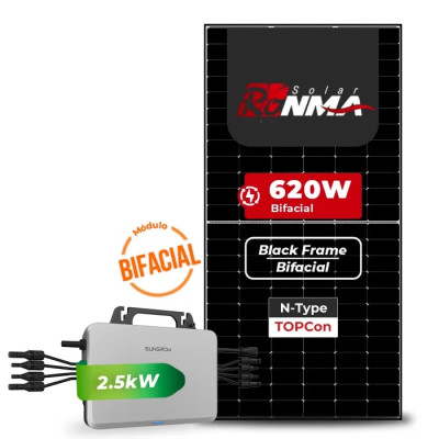 Gerador de Energia Solar Microinversor Sungrow Telhado Cerâmico Gancho - 1