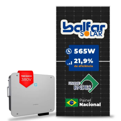 Gerador Solar até 5.085 kWh/mês On Grid Sungrow Telhado Fibro Parafuso Metal - 1