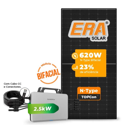 Gerador de Energia Solar Microinversor Sungrow Laje Inclinação - 1