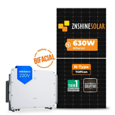 Gerador Solar até 11.340 kWh/mês On Grid Sungrow Telhado Cerâmico Gancho - 1