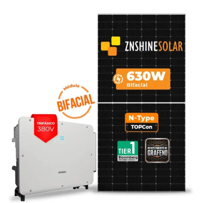 Gerador Solar até 68.040 kWh/mês On Grid Sungrow Solo Mesa 8 Painéis - 1