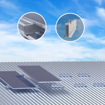 Gerador de Energia Solar Microinversor Hoymiles Telhado Metálico Mini Trilho - 3