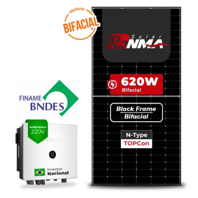 Gerador Solar até 1.116 kWh/mês On Grid Livoltek Finame Laje Inclinação - 1