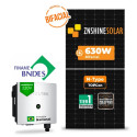 Gerador Solar até 1.512 kWh/mês On Grid Livoltek Finame Telhado Fibro Parafuso Madeira - 1
