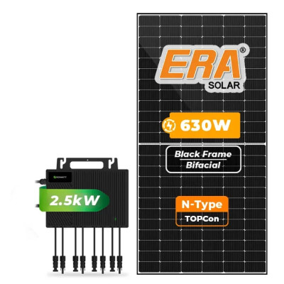Gerador Solar até 378 kWh/mês Microinversor Growatt Sem Estrutura - foto 1