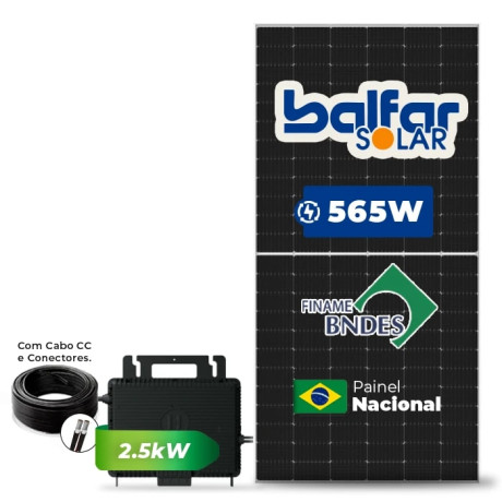 Kit solar até 339 kWh/mês Microinversor Hoymiles fibrocimento metal | SKU 201552 | Sollares