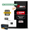Gerador Solar até 372 kWh/mês Off Grid Interativo Luxpower Telhado Cer