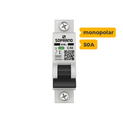 SHB1 GIII-C050A DISJUNTOR SOPRANO MONOPOLAR 50A