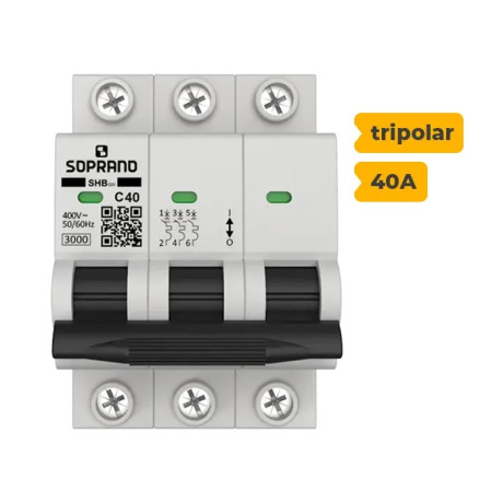 SHB3 GIII-C040A DISJUNTOR SOPRANO TRIPOLAR 40A Oferta Sollares