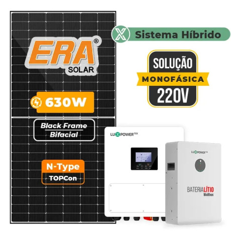 Gerador Solar até 378 kWh/mês Retrofit Luxpower Sem Estrutura Oferta S