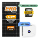 Gerador Solar até 1.512 kWh/mês Hibrido Growatt sem Bateria Telhado Me