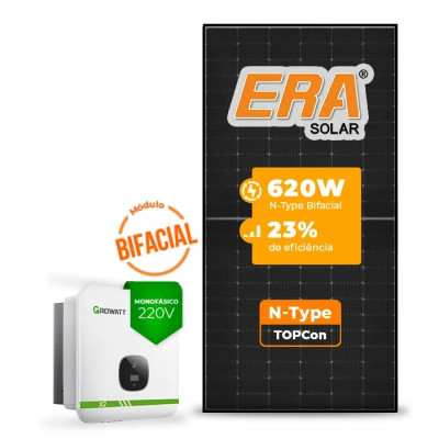 Gerador de Energia Solar On Grid Growatt Sem Estrutura - 1