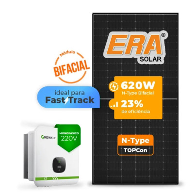 Gerador de Energia Solar On Grid Growatt Solo Mesa 8 Painéis - 1