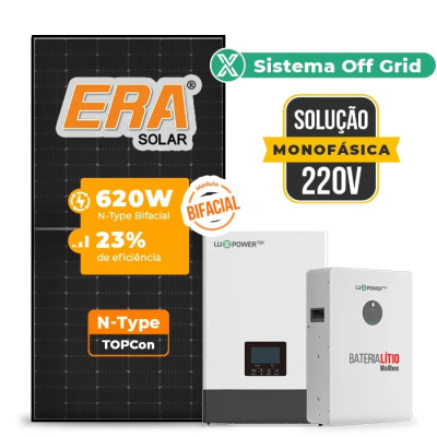 Gerador de Energia Solar Off Grid Interativo Luxpower Sem Estrutura - 1