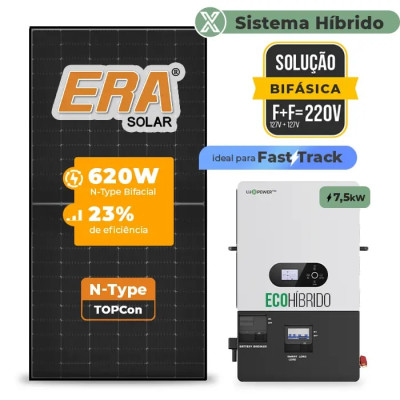 Gerador de Energia Solar Hibrido Luxpower sem Bateria Sem Estrutura - 1