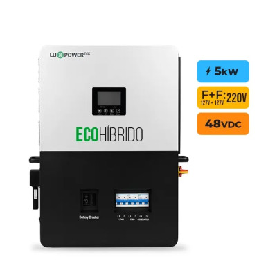 Gerador de Energia Solar Hibrido Luxpower sem Bateria Telhado Cerâmico Gancho - 1