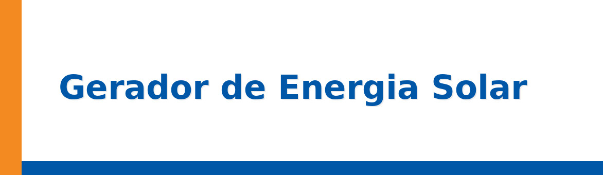 Gerador de Energia Solar