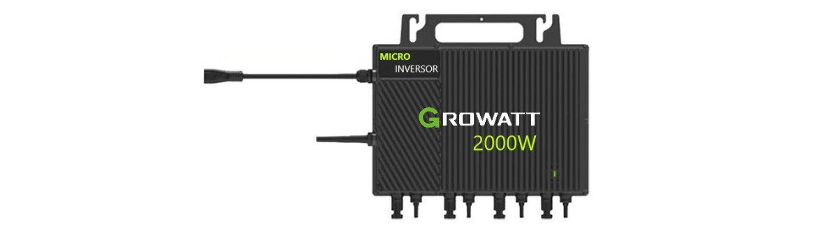 Gerador Solar com Microinversor Growatt 2000W na Sollares.com.br