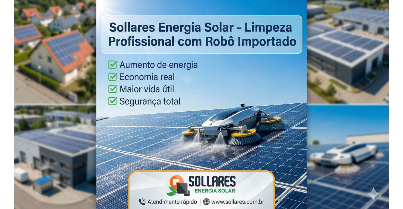 Limpeza de Painel Solar: Saiba Por Que Ela é Essencial Para Máxima Geração de Energia