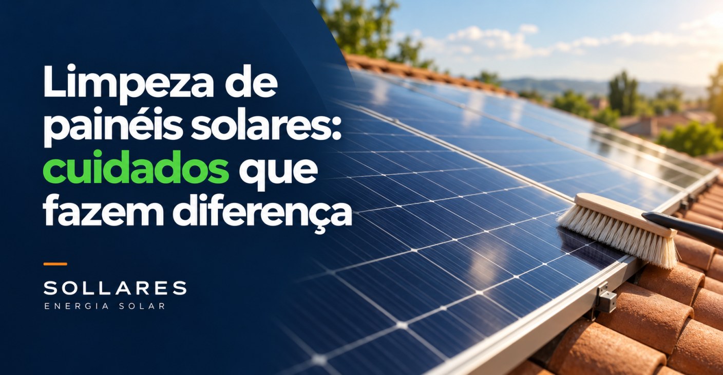 Limpeza de painéis solares: cuidados e avaliação do sistema